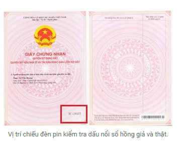 Cách tra cứu mã vạch, số seri sổ đỏ sổ hồng thật giả