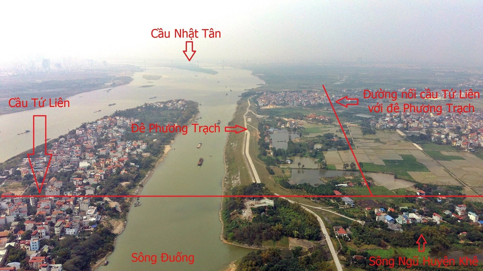 Cầu Tứ Liên có ảnh hưởng như thế nào đến dự án Vinhomes Cổ Loa?