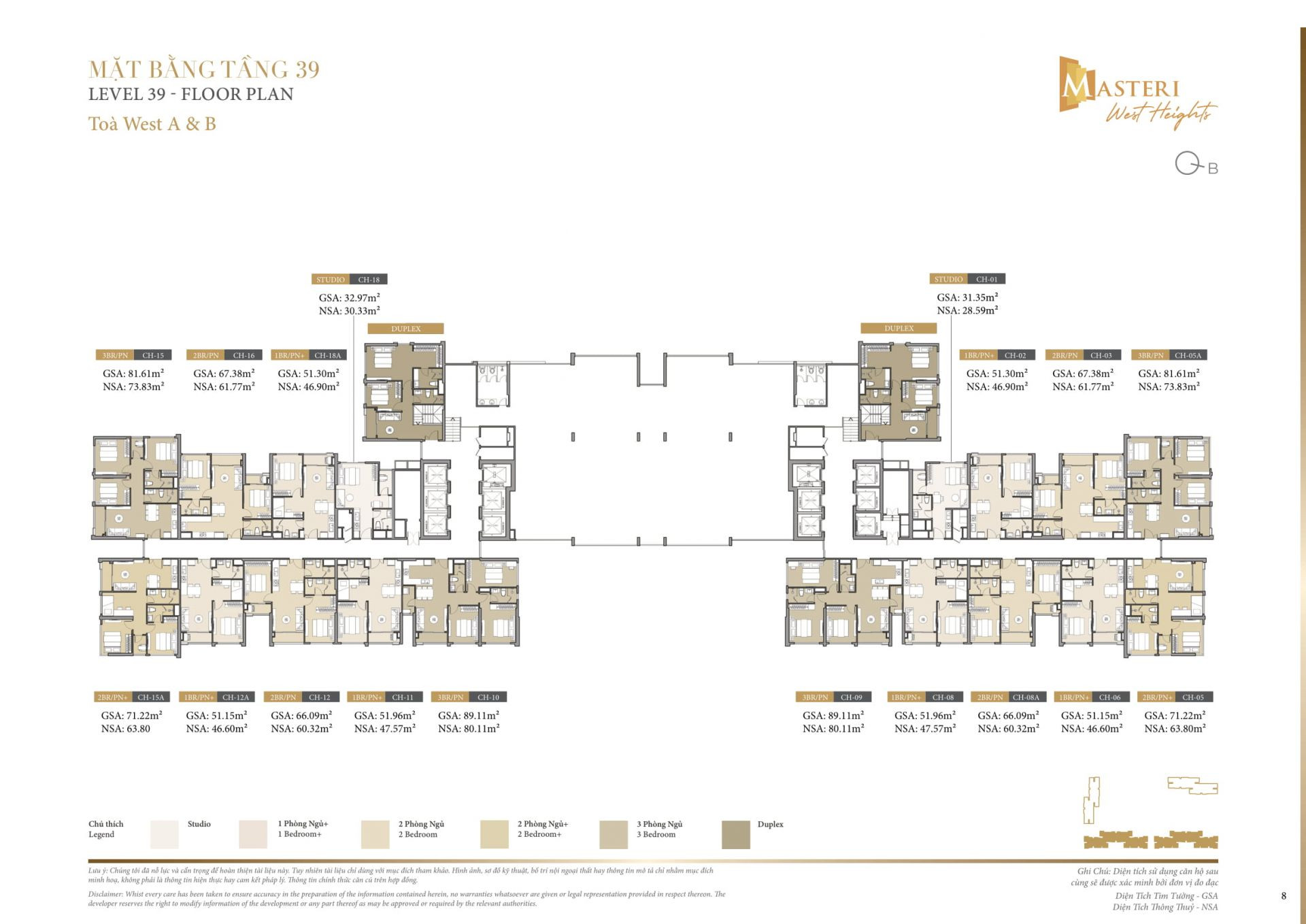 Masteri West Heights Duplex – Sự lựa chọn hàng đầu cho giới tinh hoa