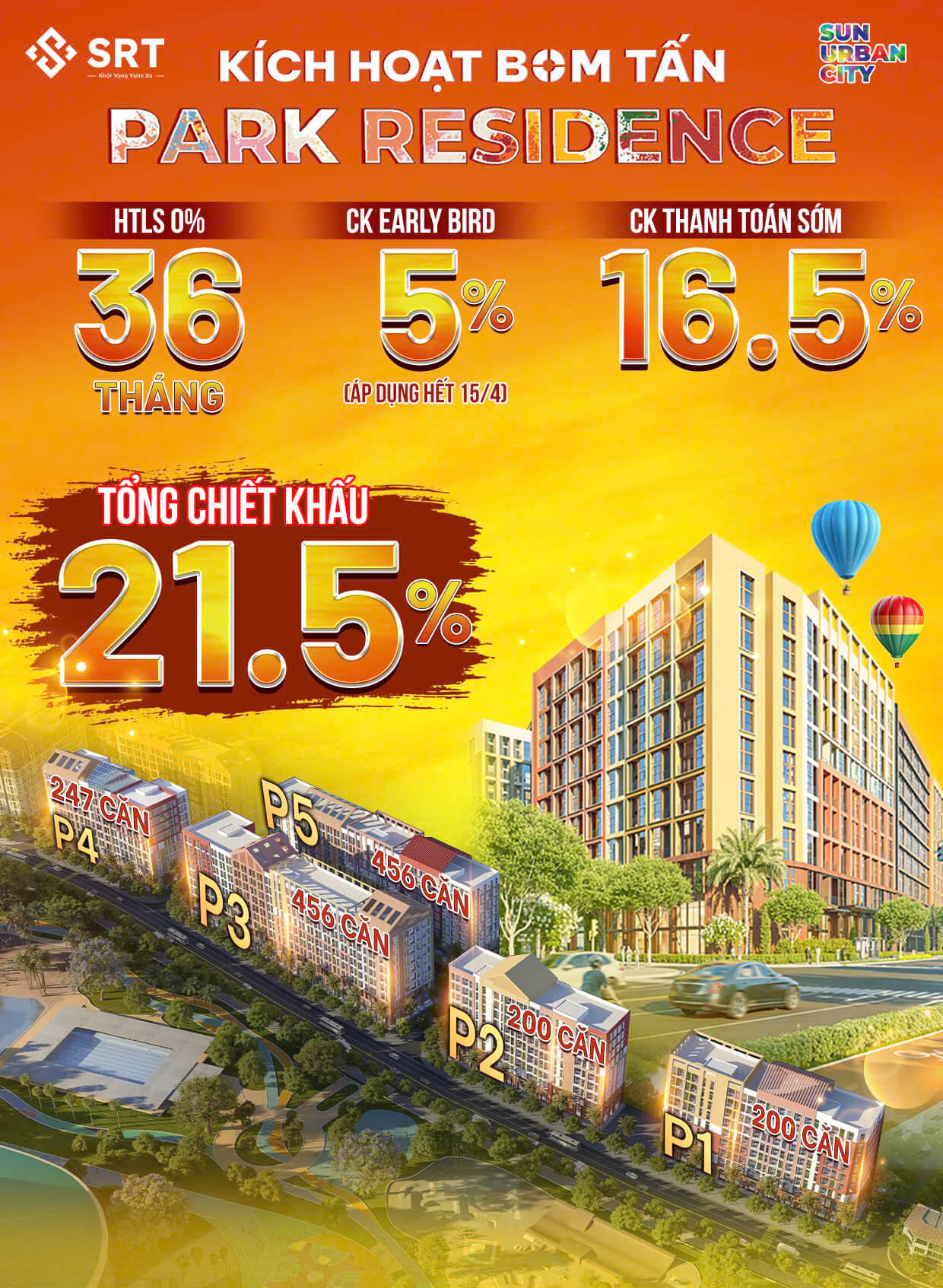 Park Residence – Phân khu căn hộ mới tại Sun Urban City