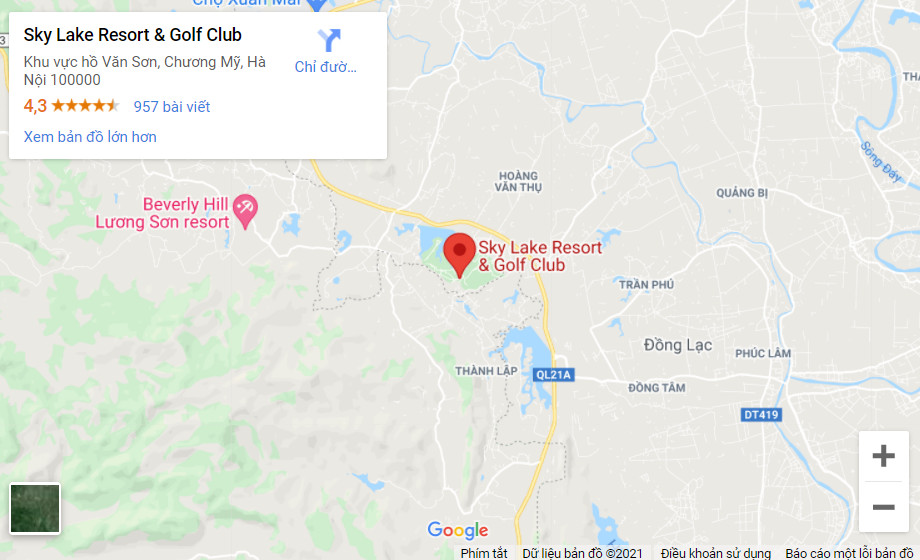 Sân Golf Skylake ( Sky Lake Resort &#038; Golf Club) ở đâu?