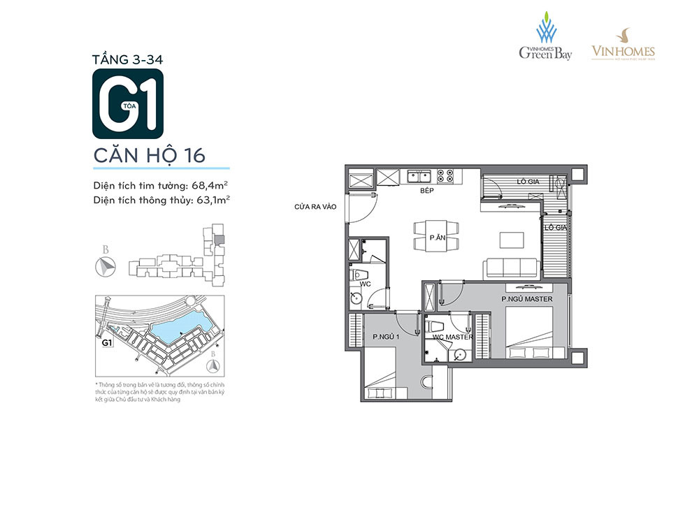Tòa G1 Vinhomes Green Bay Mễ Trì