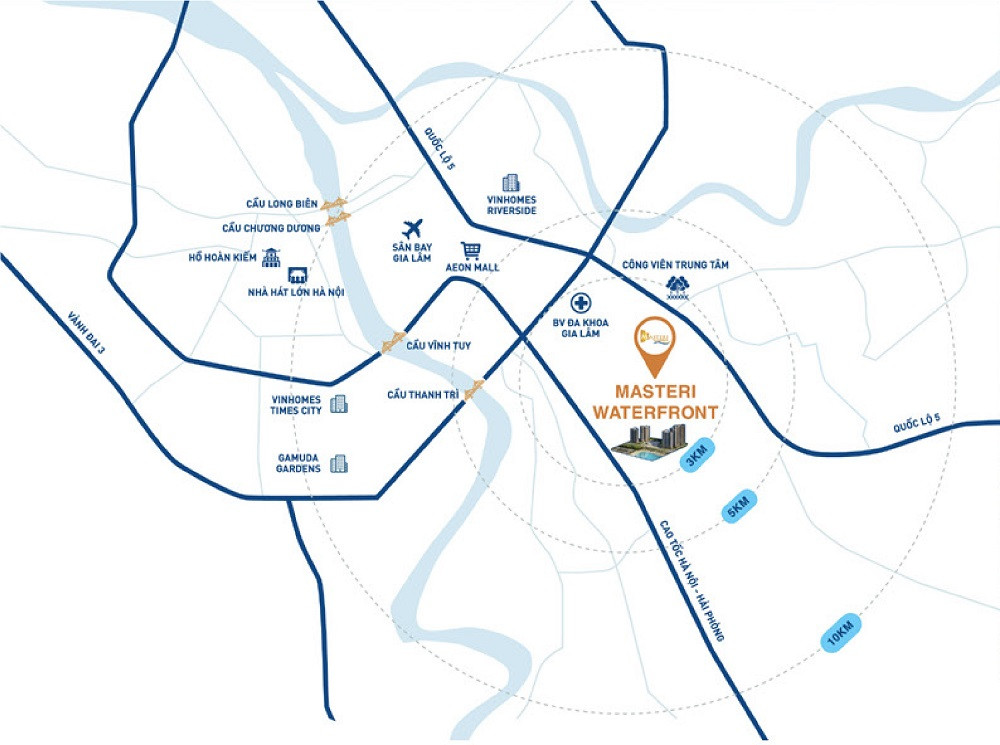 Vị Trí Đắc Địa Của Dự Án Masteri Waterfront Tại Vinhomes Ocean Park