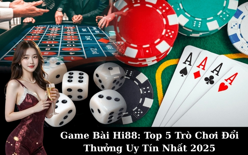 Game Bài Hi88: Top 5 Trò Chơi Đổi Thưởng Uy Tín Nhất 2025